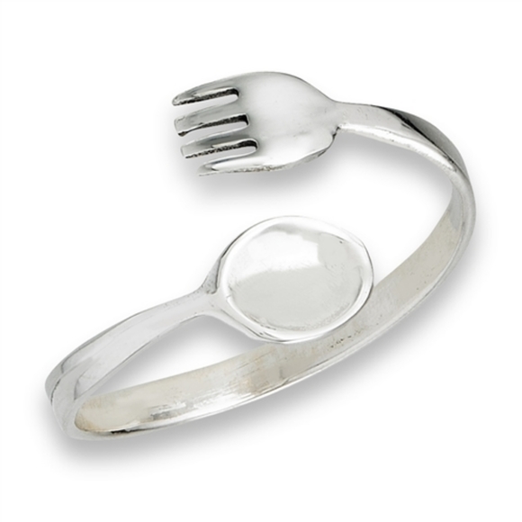 The Welman Group Jewelry - Sterling silver fork and spoon ring The Welman Group Jewelry - Sterling silver fork and spoon ring